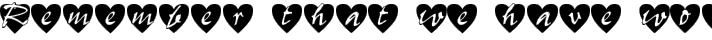 All Hearts typography TrueType font