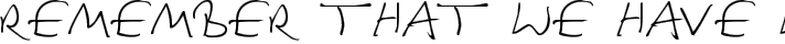 Douglas Adams Hand typography TrueType font